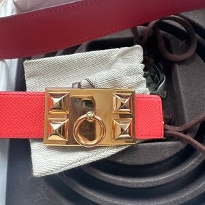 Hermes Belt 85  CDC buckle 34 mm RGHW